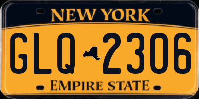 NY license plate GLQ2306