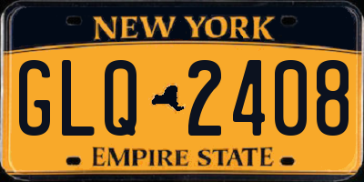 NY license plate GLQ2408