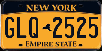NY license plate GLQ2525