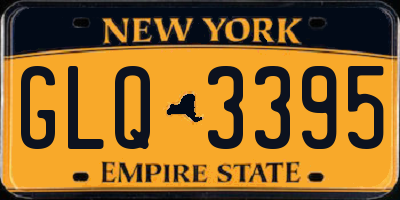 NY license plate GLQ3395