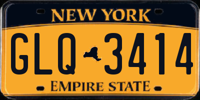 NY license plate GLQ3414