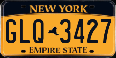 NY license plate GLQ3427