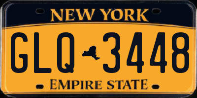 NY license plate GLQ3448