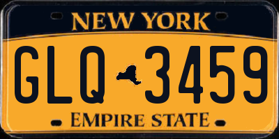 NY license plate GLQ3459
