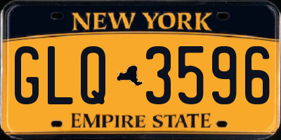 NY license plate GLQ3596