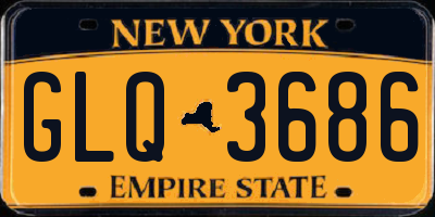NY license plate GLQ3686