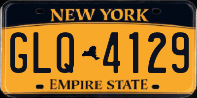 NY license plate GLQ4129