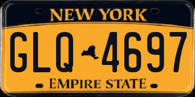 NY license plate GLQ4697