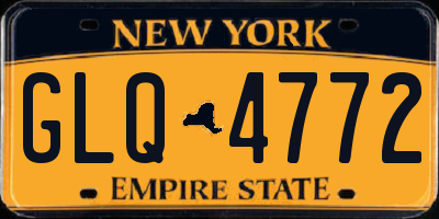 NY license plate GLQ4772
