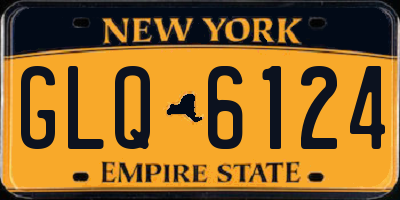 NY license plate GLQ6124