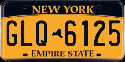NY license plate GLQ6125