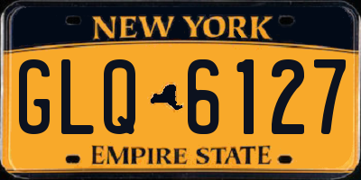 NY license plate GLQ6127