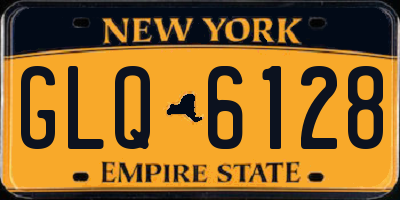 NY license plate GLQ6128