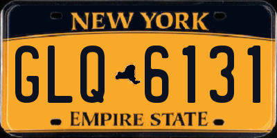 NY license plate GLQ6131