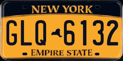 NY license plate GLQ6132