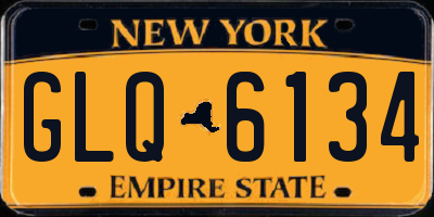 NY license plate GLQ6134