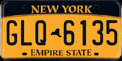 NY license plate GLQ6135