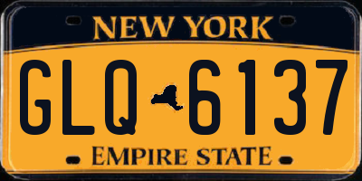 NY license plate GLQ6137