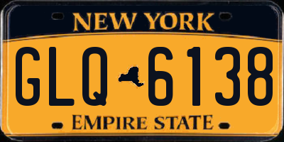 NY license plate GLQ6138