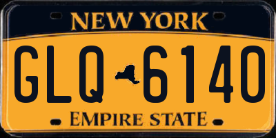 NY license plate GLQ6140