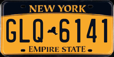 NY license plate GLQ6141