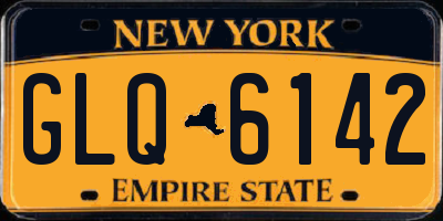 NY license plate GLQ6142