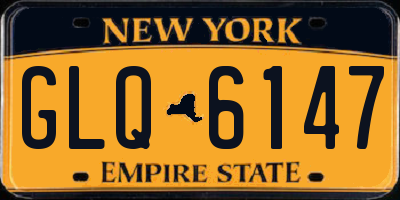NY license plate GLQ6147