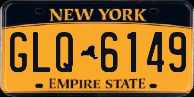 NY license plate GLQ6149