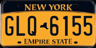 NY license plate GLQ6155