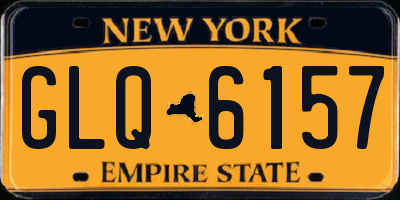 NY license plate GLQ6157