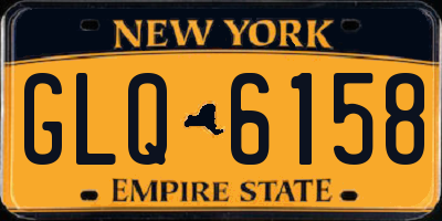 NY license plate GLQ6158