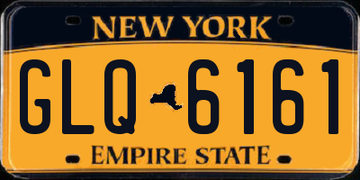 NY license plate GLQ6161