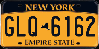 NY license plate GLQ6162