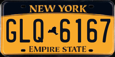 NY license plate GLQ6167