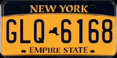 NY license plate GLQ6168