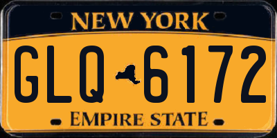 NY license plate GLQ6172
