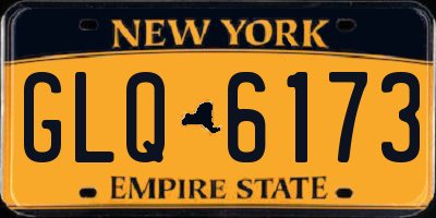 NY license plate GLQ6173