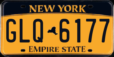 NY license plate GLQ6177