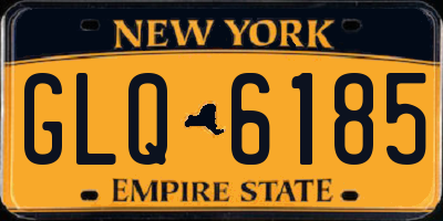 NY license plate GLQ6185
