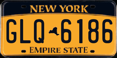 NY license plate GLQ6186