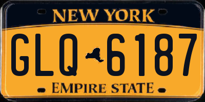 NY license plate GLQ6187