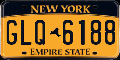 NY license plate GLQ6188