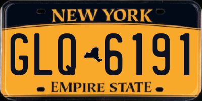 NY license plate GLQ6191