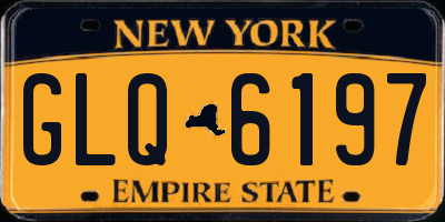 NY license plate GLQ6197