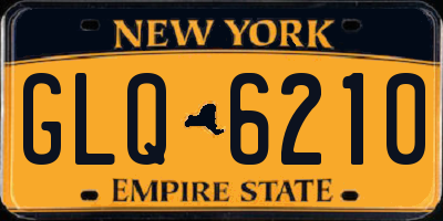 NY license plate GLQ6210