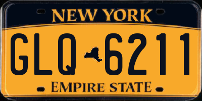 NY license plate GLQ6211