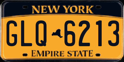 NY license plate GLQ6213