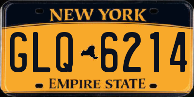 NY license plate GLQ6214