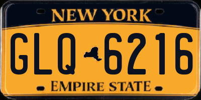 NY license plate GLQ6216