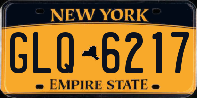 NY license plate GLQ6217